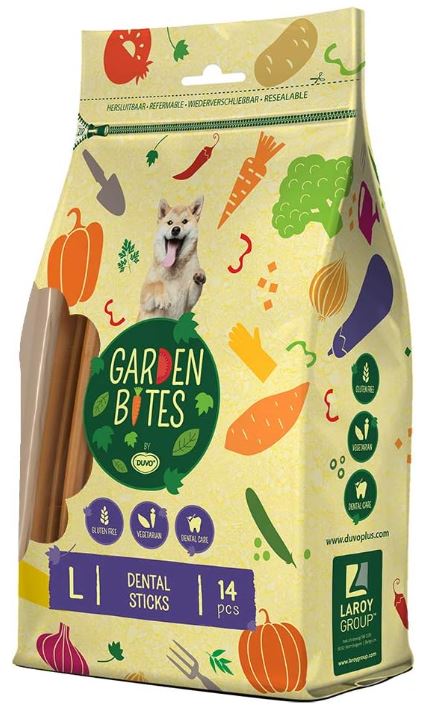 Duvo+ Garden Bites Dental Sticks koiralle L 14 kpl 420 g