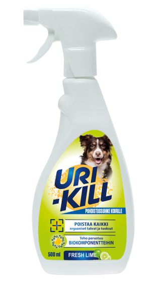 Uri-Kill Puhdistussuihke koirille Fresh Lime 500 ml