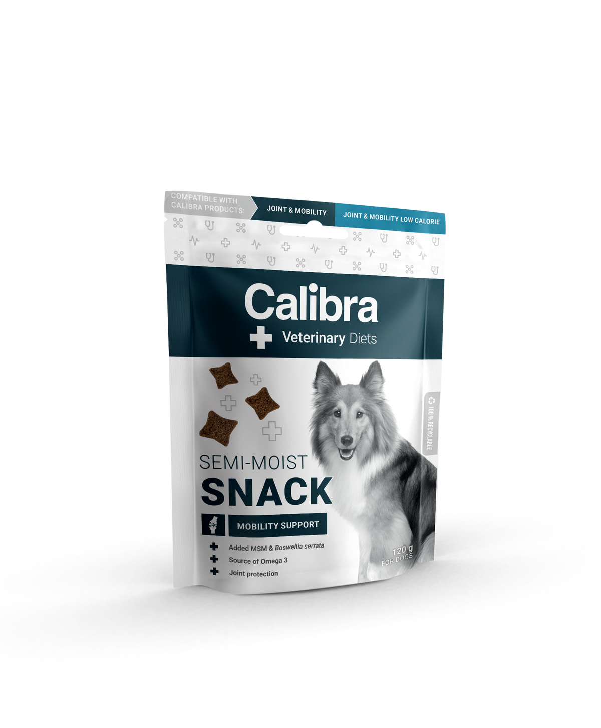 Calibra Veterinary Diet Semi-Moist Snack Mobility Support makupala koiralle 120 g