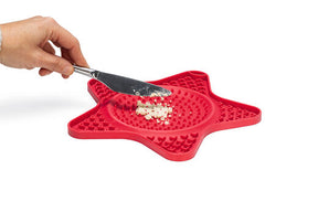 Beeztees LickMat Star nuolumatto punainen 24 x 20 cm