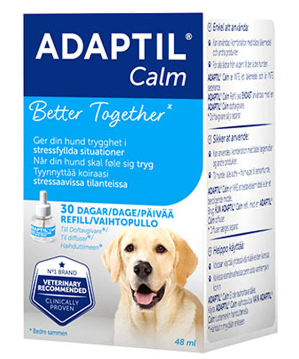 Adaptil Calm feromoniliuos vaihtopullo koiralle 48 ml