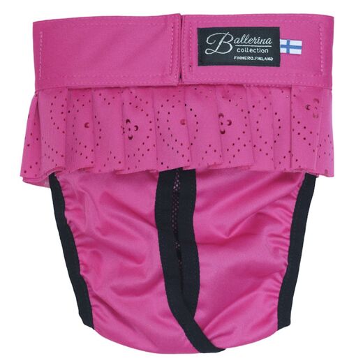 FinNero Ballerina Lace juoksuhousut tumma pinkki XL