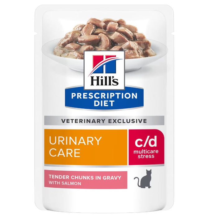 Hill's c/d Urinary Care Stress with Salmon kissalle 12 x 85 g