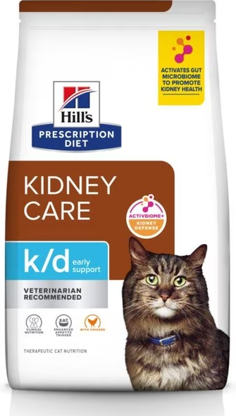 Hill's k/d Early Stage Kidney Care ActivBiome+ Kidney Defense with Chicken kissalle 3 kg