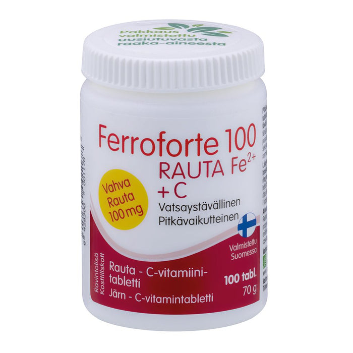 Ferroforte 100 100 tablettia