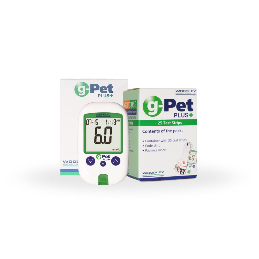 g-Pet Plus+ verensokerimittari + testiliuskat 25 kpl