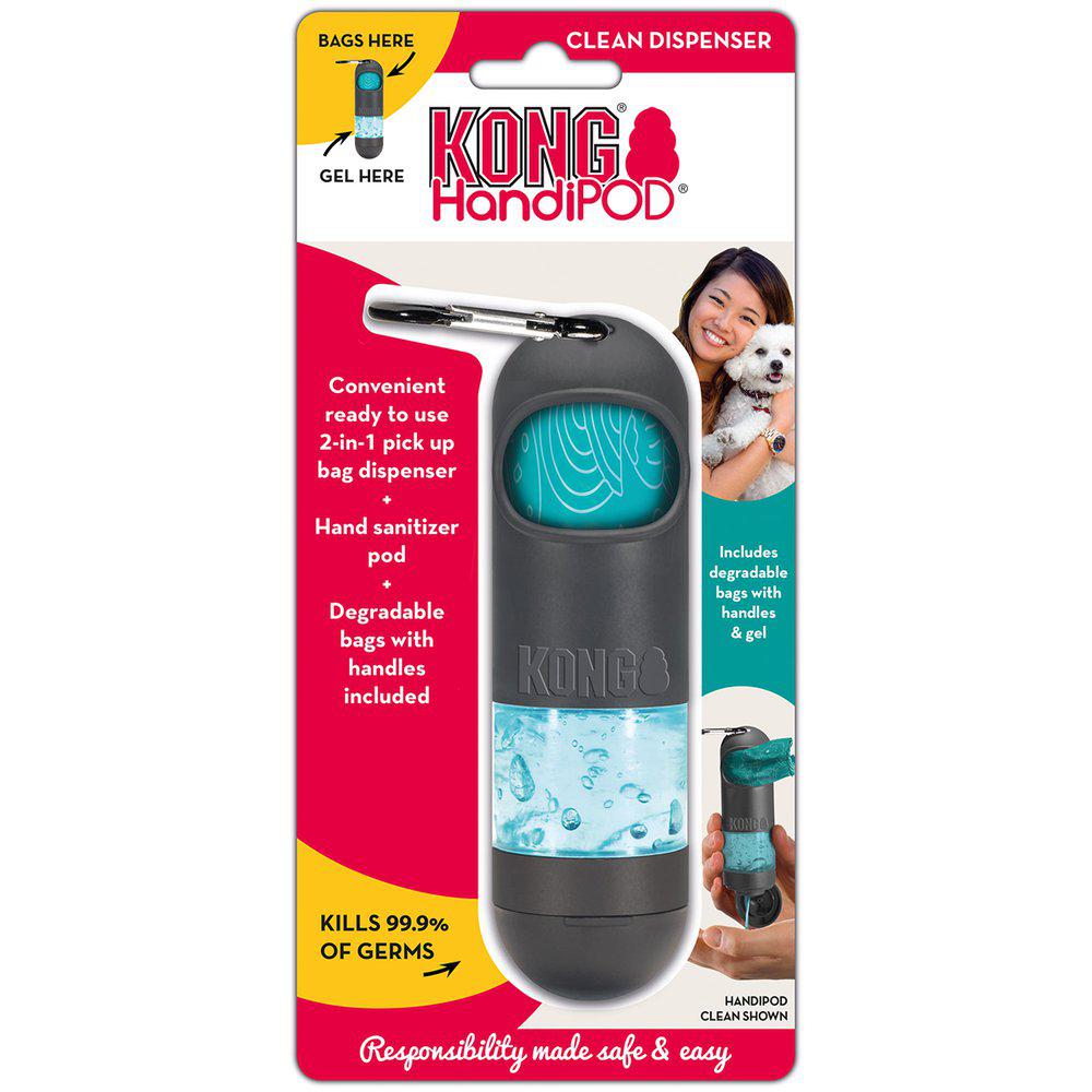 KONG Handipod Regular Clean Dispenser kakkapussit ja käsidesi