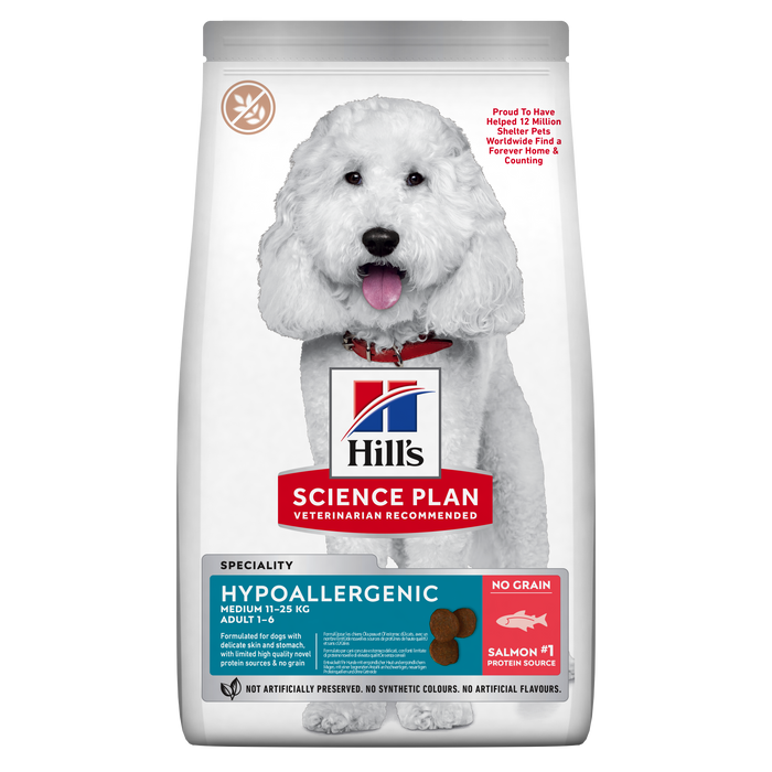 Hill's SP Hypoallergenic Adult Medium with Salmon koiralle 14 kg