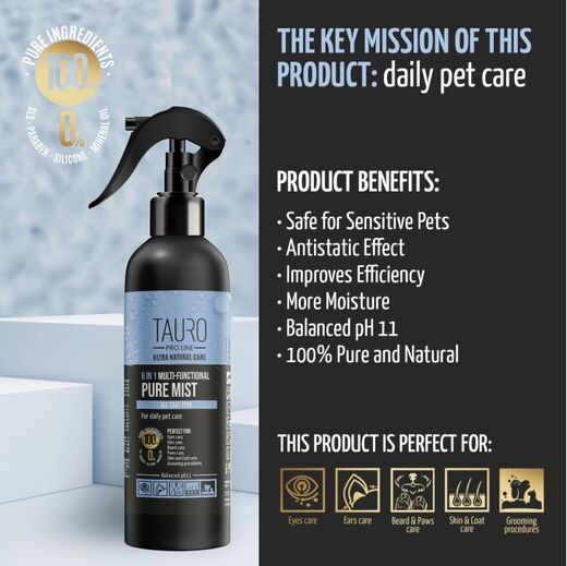 Tauro Pro Line 6in1 Multi-Functional Pure Mist Suihke 250ml
