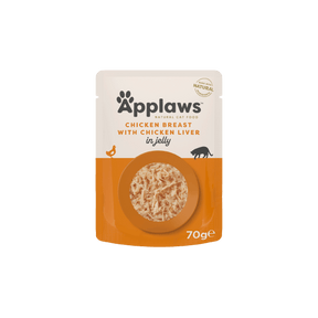 Applaws Kissa Kana & Maksa Jelly annospussi 70 g MAISTELUPAKKAUS