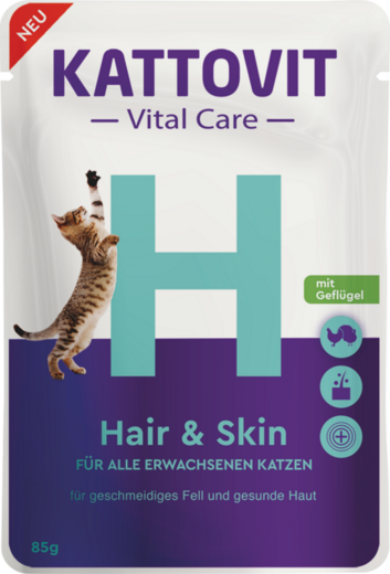 Kattovit Vital Care Hair & Skin siipikarja 24 x 85 g