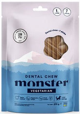 Monster Dental Chew Vegetarian purutikku L koiralle 7 kpl PÄIVÄYSTARJOUS