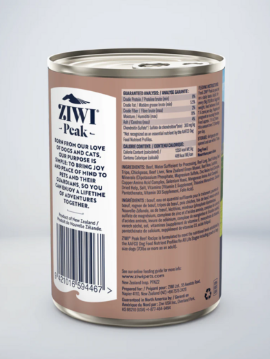 ZiwiPeak Nauta Koiralle 12 x 390 g