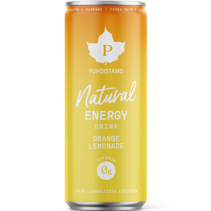Puhdistamo Natural energy drink orange lemonade  330 ml
