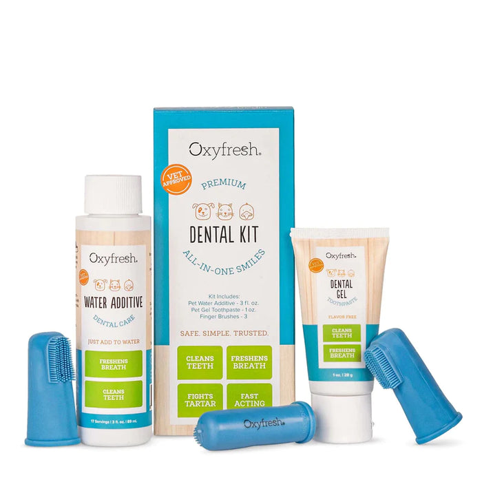 Oxyfresh Dental Kit sormihammasharjasetti eläimille
