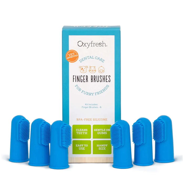 Oxyfresh Premium Pet Toothbrush Set sormihammasharjat 6 kpl