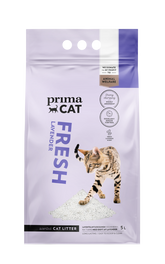 PrimaCat Fresh Lavender kissanhiekka, valk. 5 l