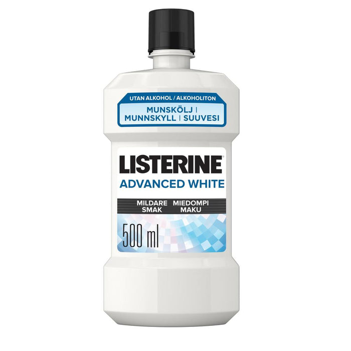 Listerine Advanced White Milder Taste suuvesi 500 ml TARJOUS