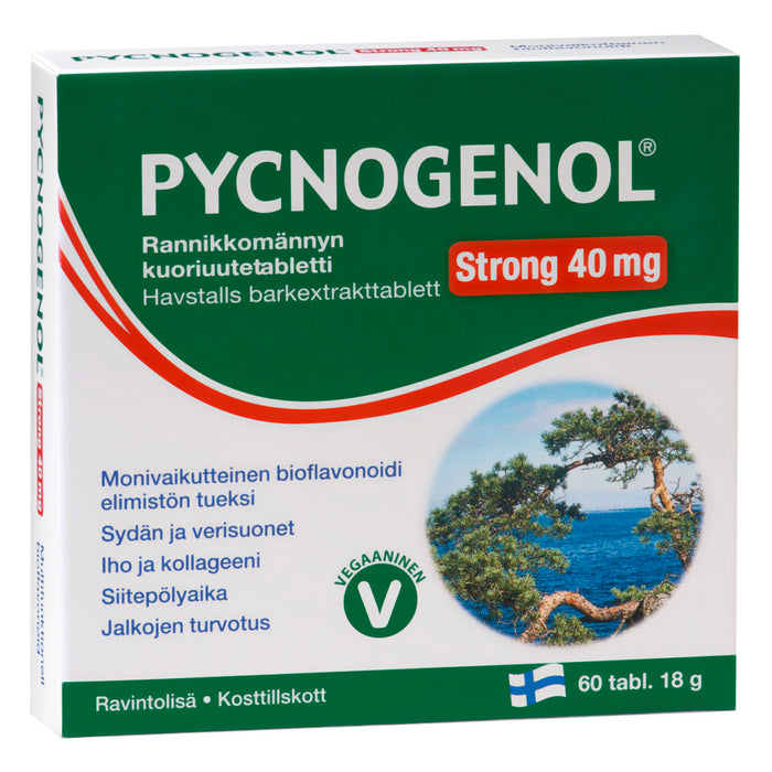 Pycnogenol Strong 40 mg 60 tablettia SUPERTARJOUS