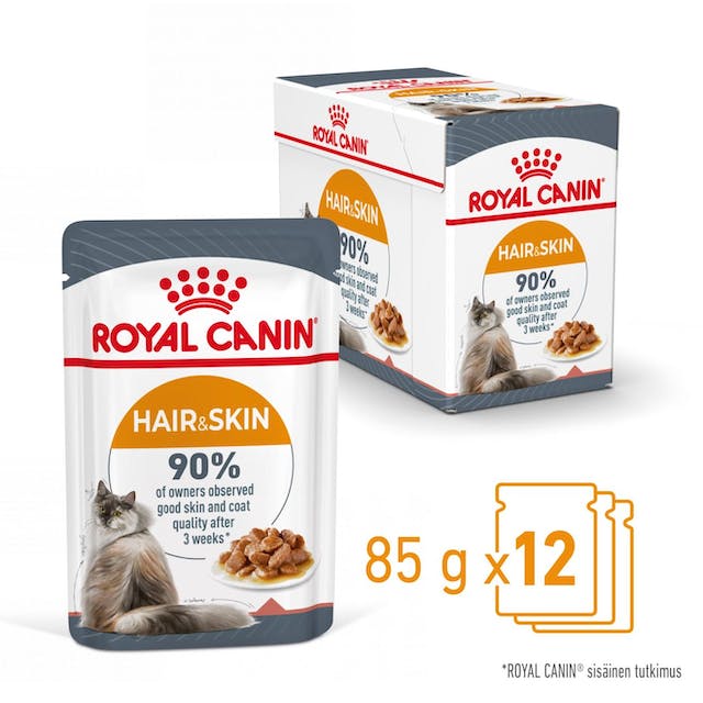 Royal Canin Hair & Skin Care in Gravy kissalle 12 x 85 g