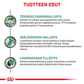 Royal Canin Veterinary Diets Weight Management Satiety kissan kuivaruoka 6 kg