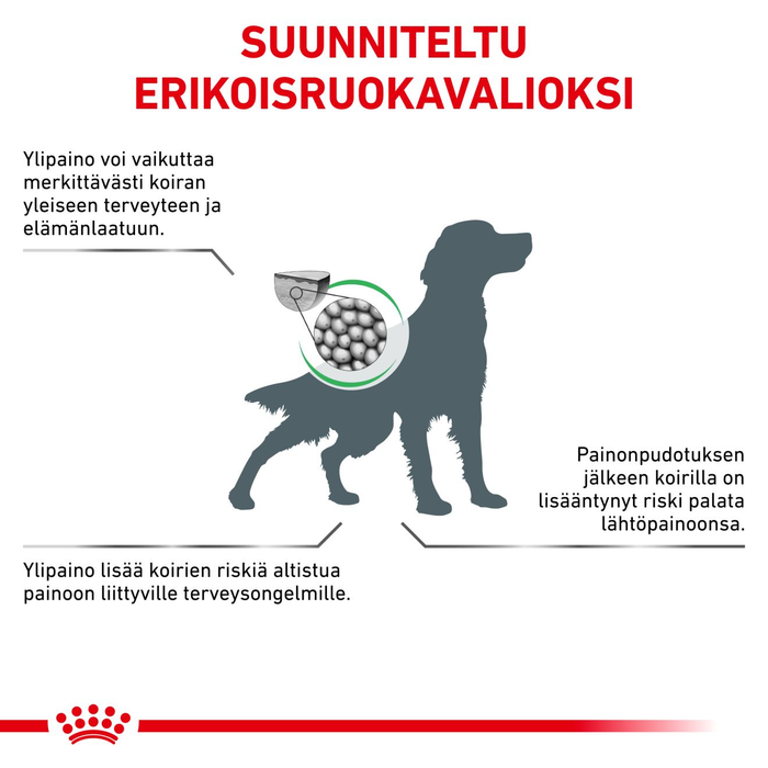 Royal Canin Veterinary Diets Weight Management Satiety koiran kuivaruoka 12 kg