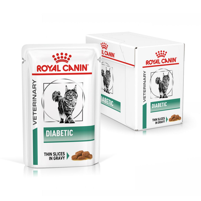 Royal Canin Veterinary Diets Weight Management Diabetic Slices In Gravy annospussi kissan märkäruoka 12 x 85 g