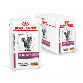 Royal Canin Veterinary Diets Renal Chicken kissan märkäruoka 12 x 85 g
