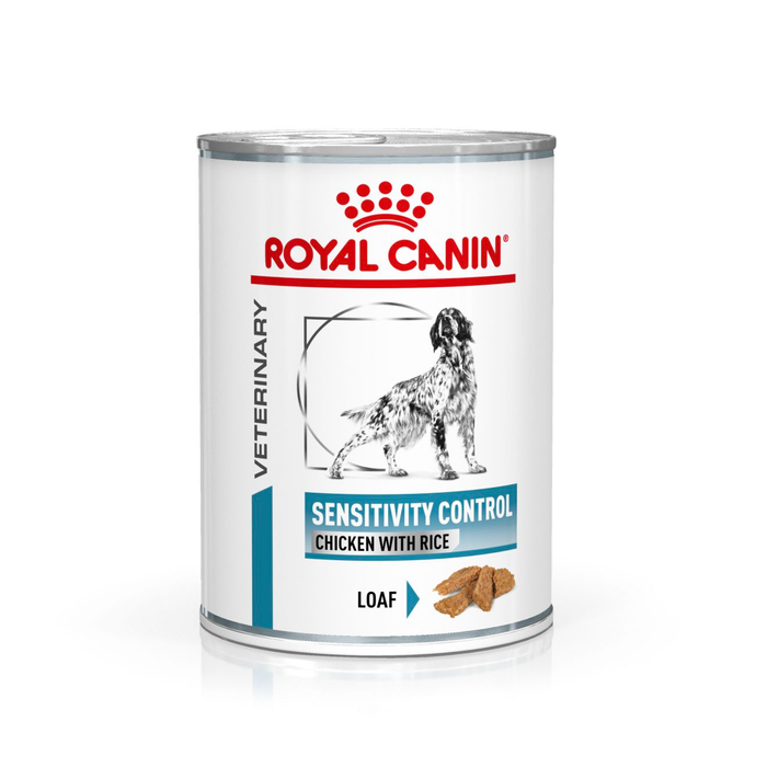 Royal Canin Veterinary Diets Derma Sensitivity Control Chicken säilykepurkki koiran märkäruoka 410 g MAISTELUPAKKAUS