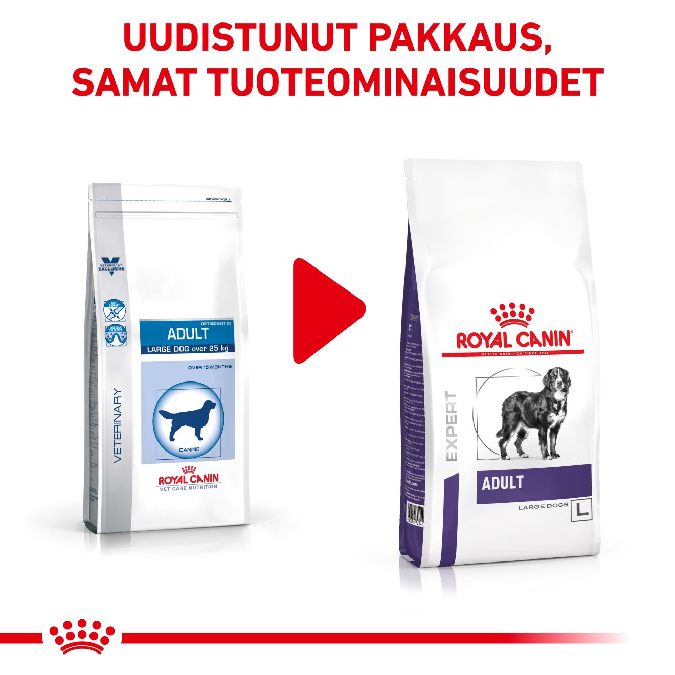 Royal Canin Veterinary Diets Health Management Adult Large Dog koiran kuivaruoka 4 kg