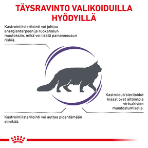 Royal Canin Veterinary Diets Health Management Neutered Satiety Balance kissan kuivaruoka 8 kg