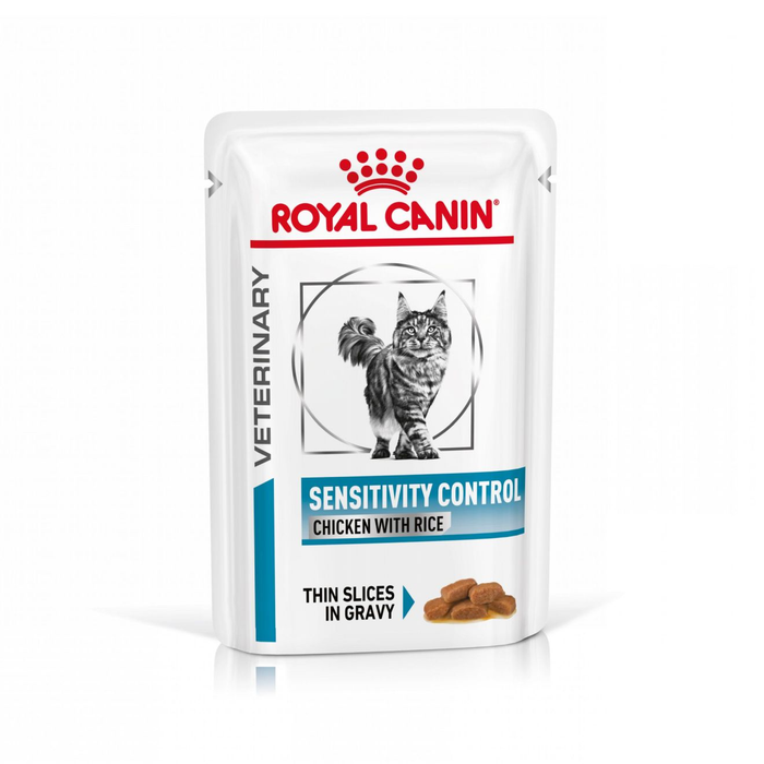 Royal Canin Veterinary Diets Derma Sensitivity Control Chicken annospussi kissan märkäruoka 12 x 85 g