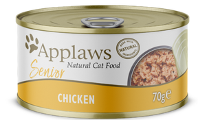 Applaws Kissa Senior kana hyytelössä purkki 24 x 70 g