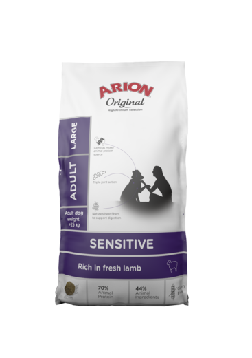 Arion Sensitive Large lammas koiralle 12 kg