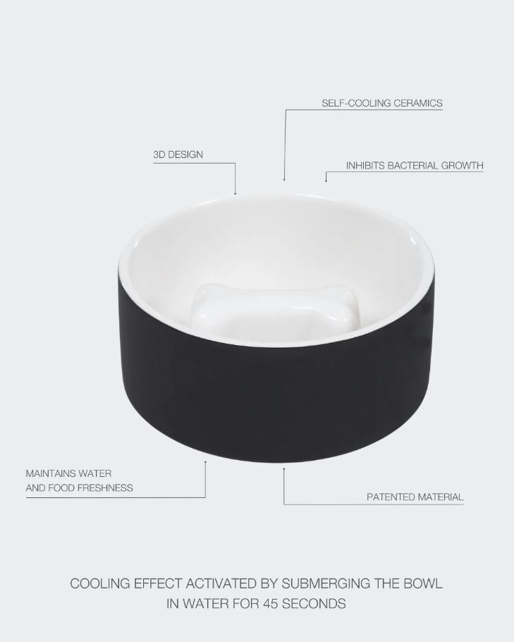PAIKKA Slow Feed Bowl Black M