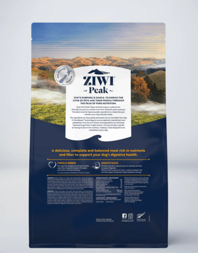 ZiwiPeak Steam & Dried Kana Koiralle 1,5 kg