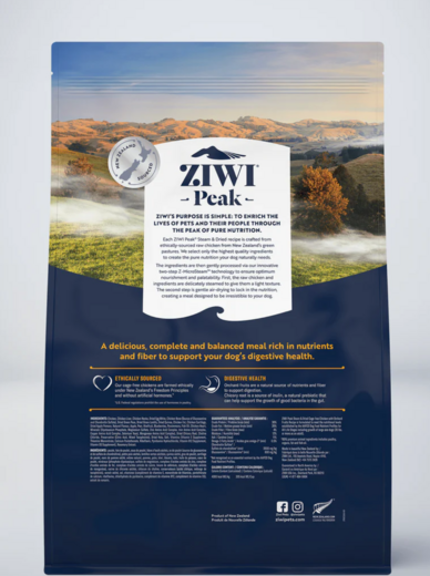 ZiwiPeak Steam & Dried Kana Koiralle 3,2 kg