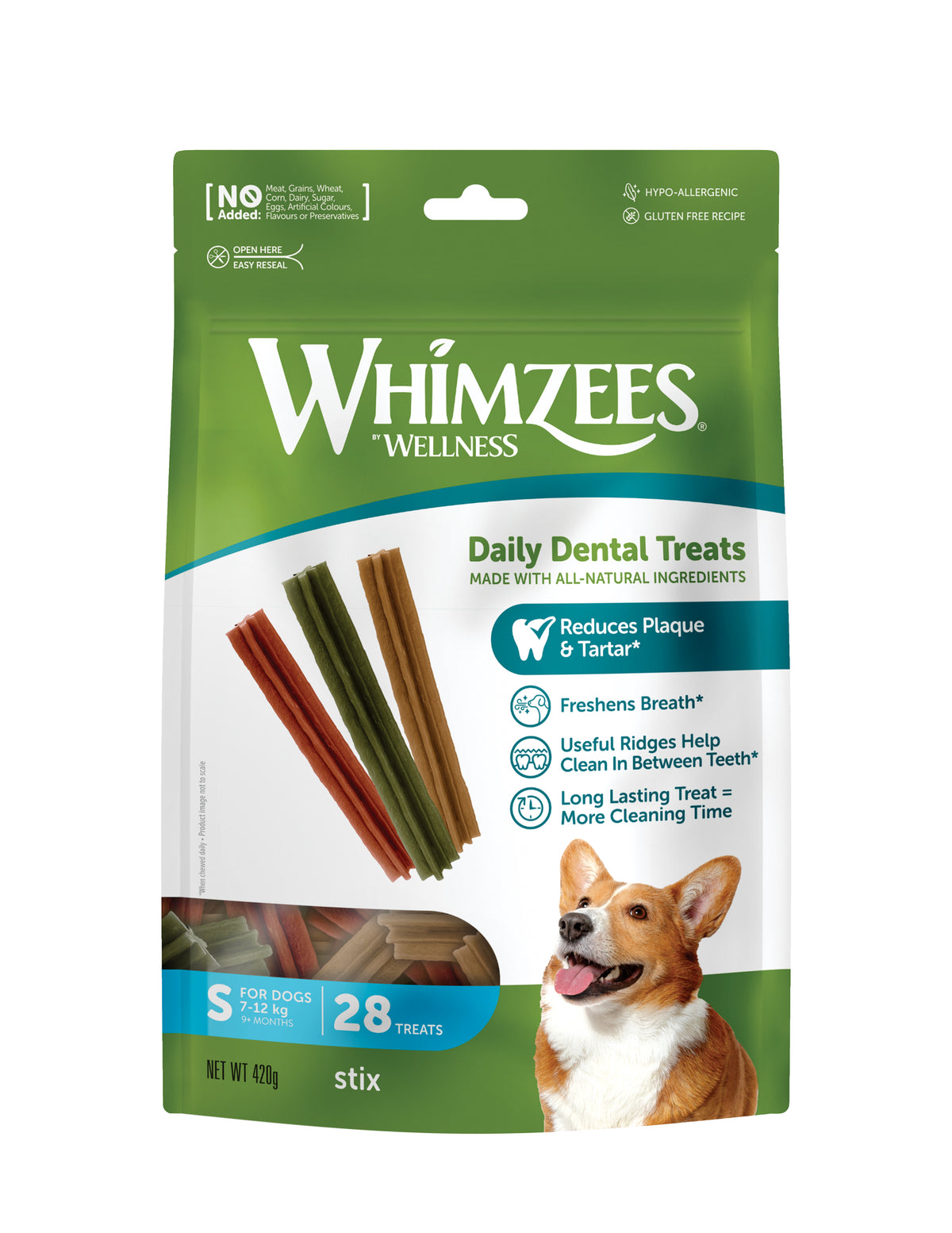 Whimzees Purutikku pussi S 28 kpl