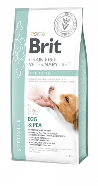 Brit Struvite Egg & Pea koiralle 12 kg RIKKOONTUNUT
