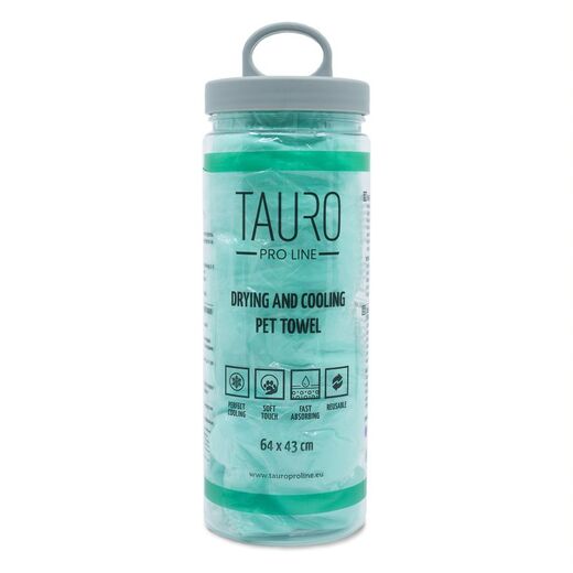 Tauro Pro Line Kuivaava viilennyspyyhe vihreä
