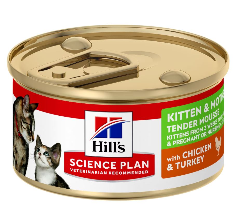 Hill's SP Kitten & Mother Tender Mousse with Chicken & Turkey kissalle 85 g MAISTELUPAKKAUS PÄIVÄYSTARJOUS
