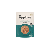Applaws Kissa tonnikala & makrilli hyytelössä annospussi 16 x 70g