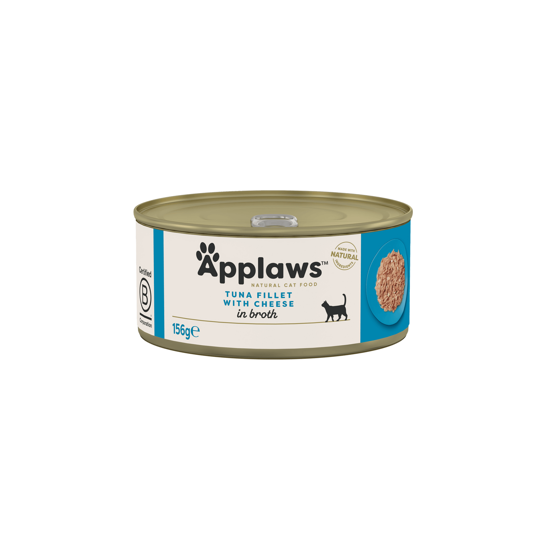 Applaws Kissa Tonnikala & Juusto purkki 24 x 156 g