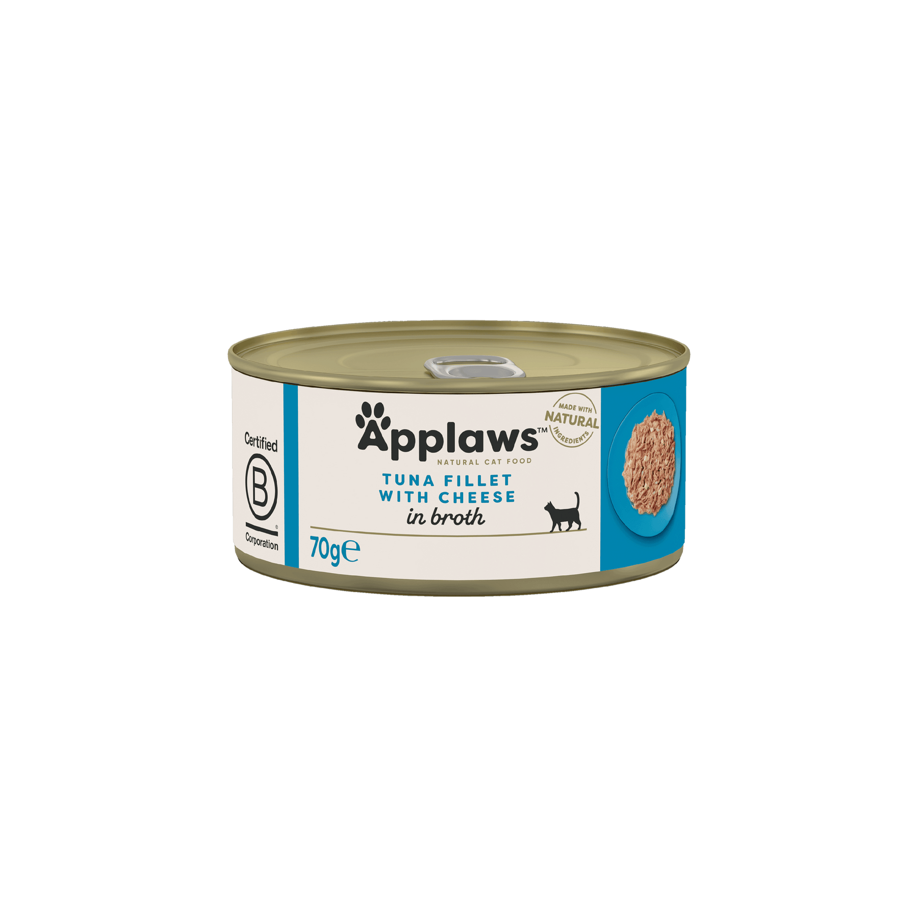 Applaws Kissa Tonnikala & Juusto purkki 24 x 70 g