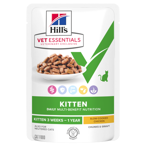 Hill's Vet Essentials Multi-Benefit Kitten Chicken kissalle 12 x 85 g
