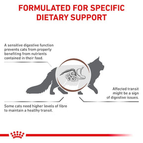 Royal Canin Veterinary Diets Gastrointestinal Fibre Response Chunks in Gravy Pouch kissan märkäruoka 85 g MAISTELUPAKKAUS