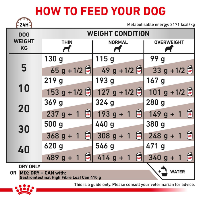 Royal Canin Veterinary Diets Gastrointestinal High Fibre koiran kuivaruoka 7,5 kg
