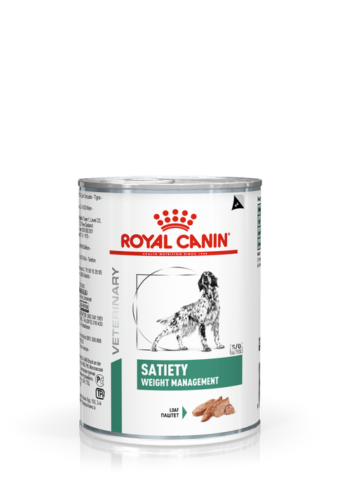 Royal Canin Veterinary Diets Weight Management Satiety Loaf säilykepurkki koiran märkäruoka 410 g MAISTELUPAKKAUS