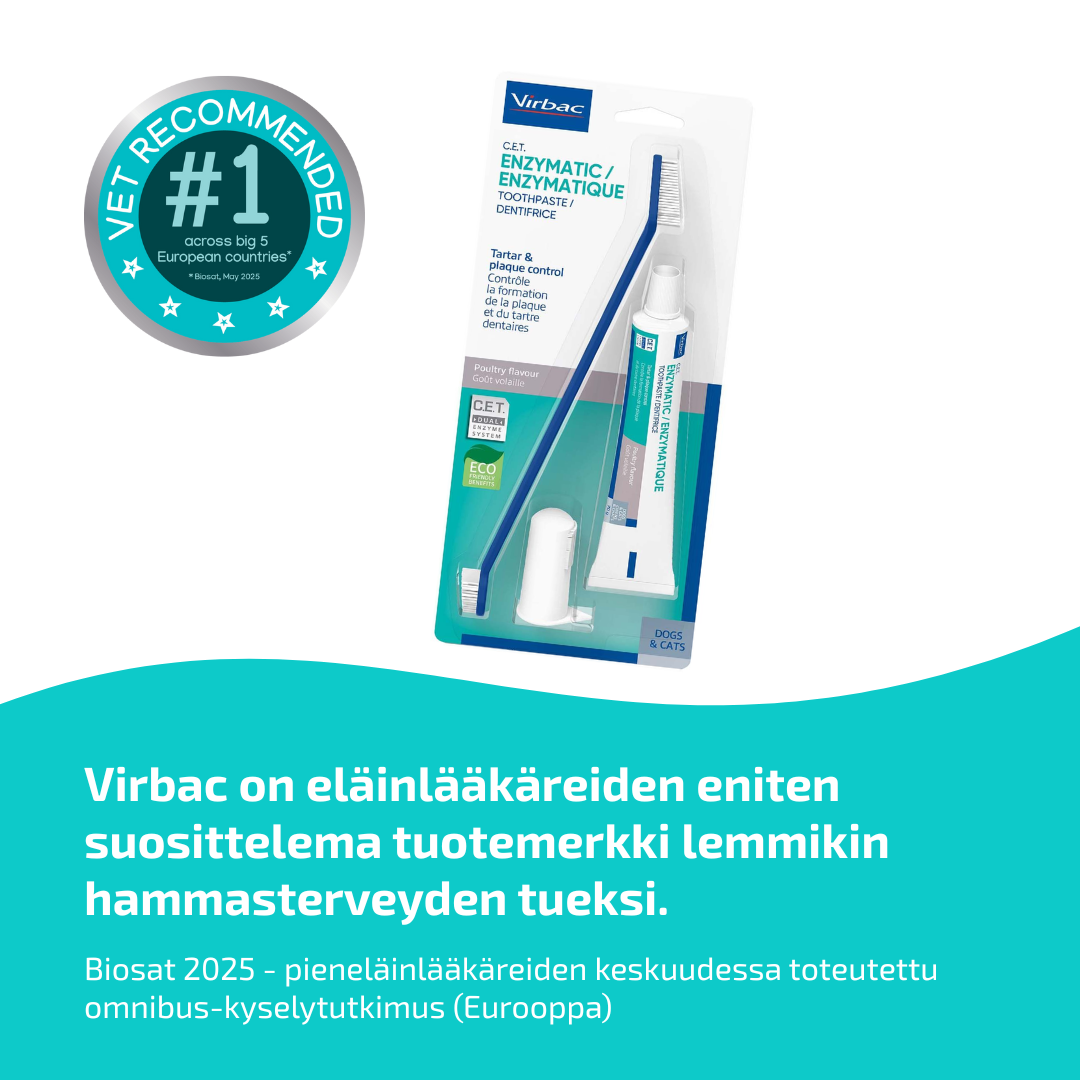 Virbac C.E.T. hammasharja, sormiharja ja tahna 70 g