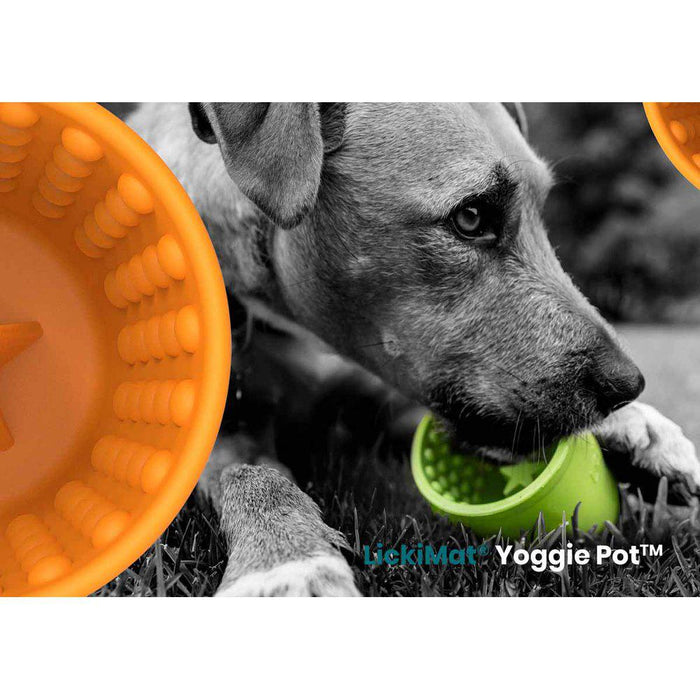 Lickimat Yoggie Pot aktivointikuppi koiralle vihreä